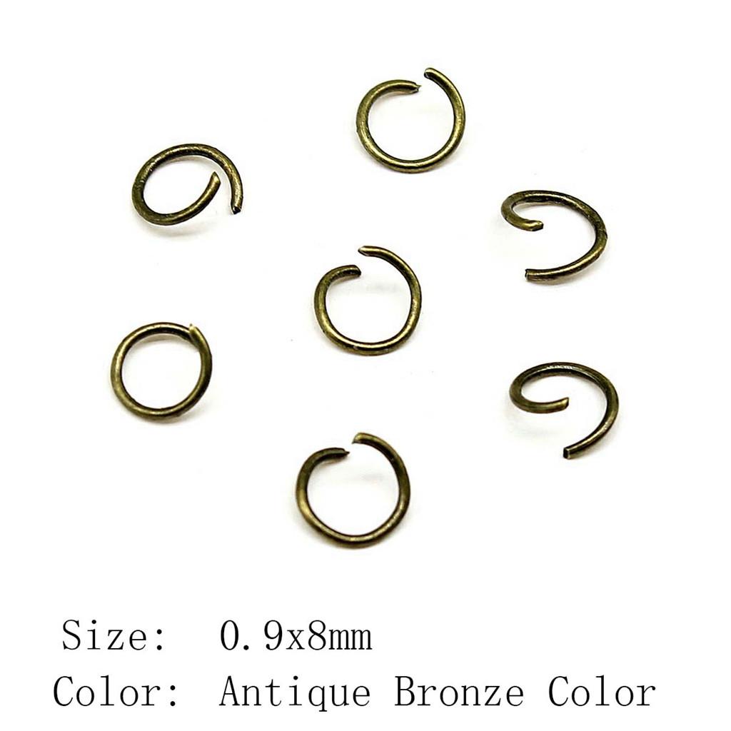 Wedding Anniversary Jewelry Materials Open Jump Rings 5 Colors 6 Sizes Accessories Parts Souvenir Accessories Parts