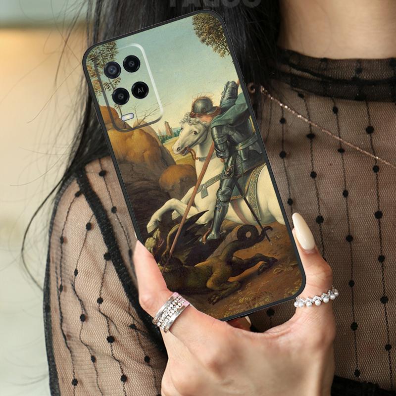 Renaissance Kunst Malerei Hülle Für Oppo A80 A60 A40 A17 A57 A77 A74 A54 A94 A78 A98 A18 A38 A58 A96 A76 A16 A15 A5 Pro