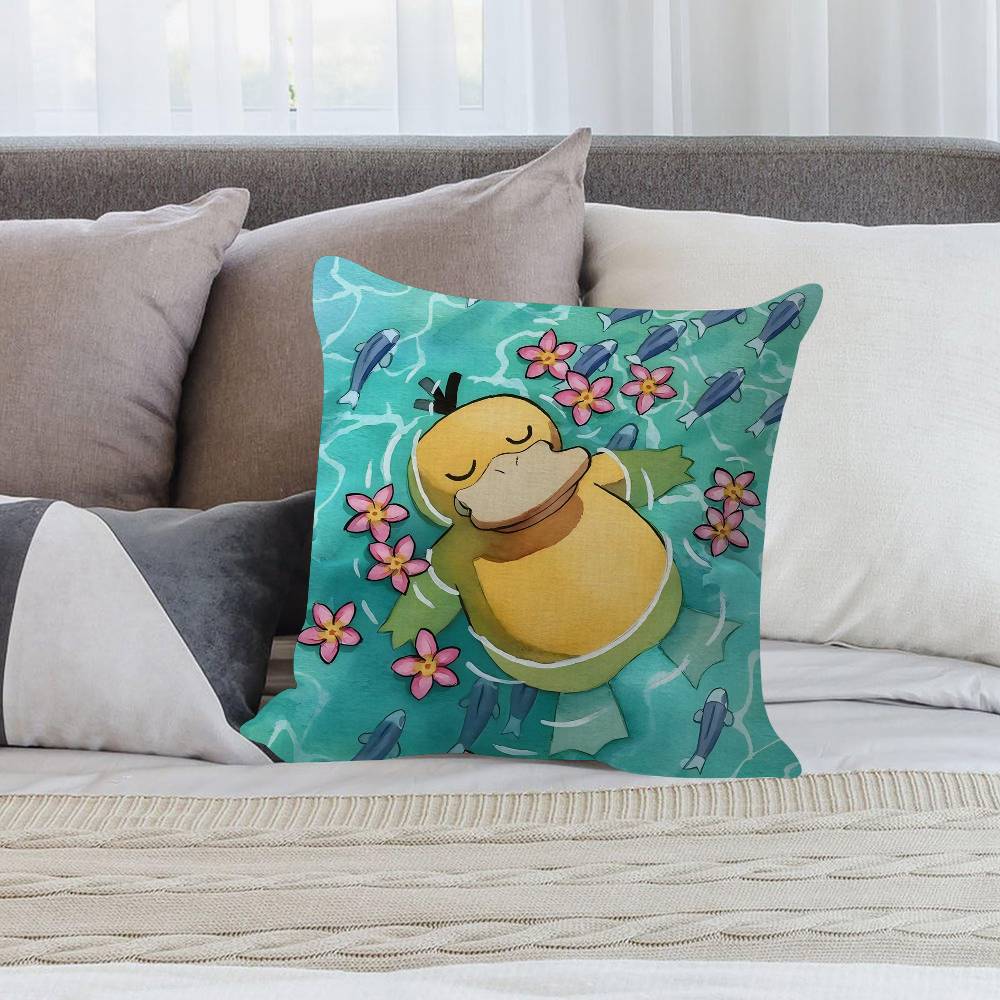 1Pc P-Psyduck-S-G-Gengar-S Personalized Pillow Cover Kids Bedroom Wild Party Decor Pillowcase Kid Birthday Shower Gift