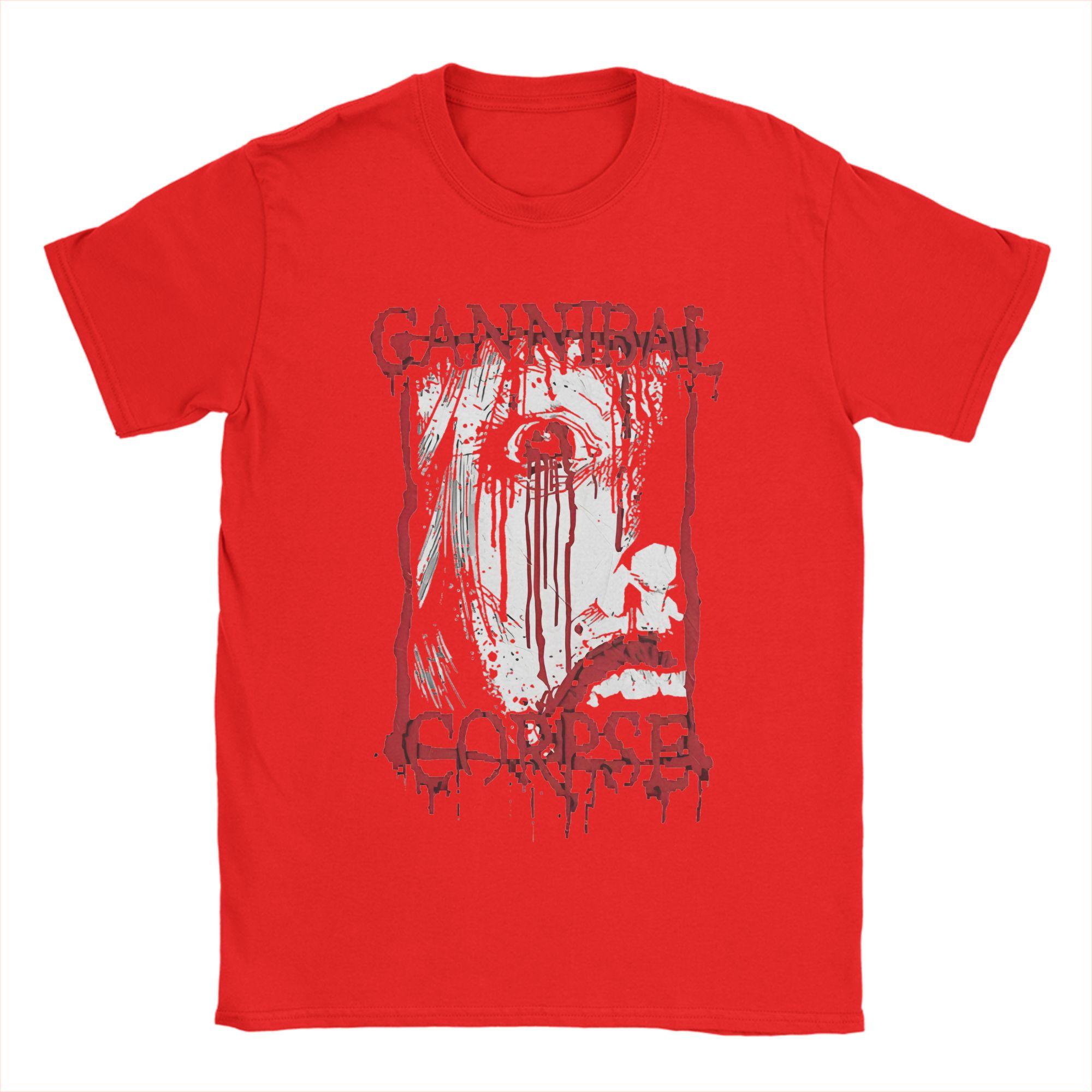 

Cannibal Corpse T Shirts Men Pure Cotton Cool TShirt Crew Neck Tees Short Sleeve Tops Party S