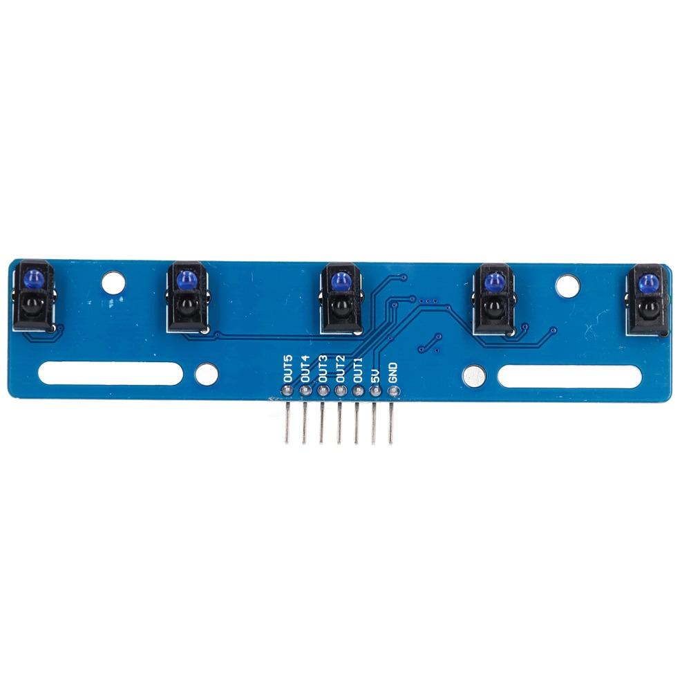5 Way Tracking Sensor TCRT5000L IR Tracing Module Infrared Reflection Sensor  Educational Kits