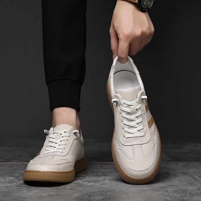 Herbst neue Herren Freizeitschuhe Leder Herren Deutsche Trainingsschuhe Outdoor Herrenschuhe Schuhe