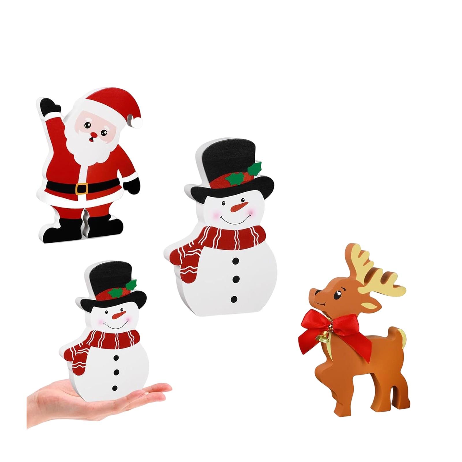 

Рождественский многоярусный поднос, деревенский фермерский дом, деревянные знаки, украшения для кухни, домашний стол, праздничные принадлежности, поднос в комплект не входит One Size