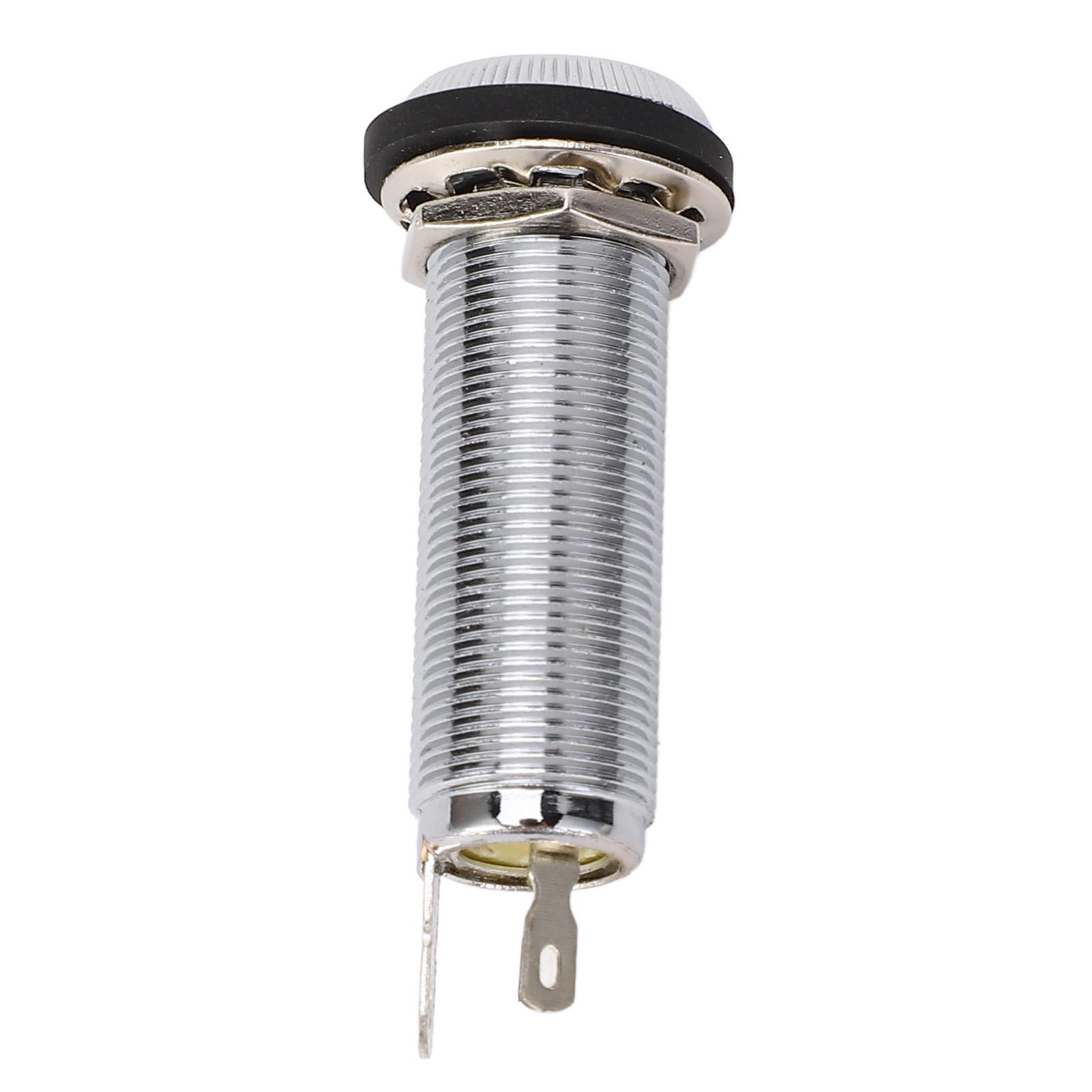 

Гнездо типа бочонок для гитары и бас-гитары 6,35 мм латунное моно цилиндрическое вход/выход 3 контакта запчасти для электрогитары