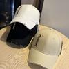 High-quality, Personalized, Fashionable, Frayed-edge Letter Embroidery New Wide-brim Baseball Cap, Trendy and Versatile for Both Men and Women