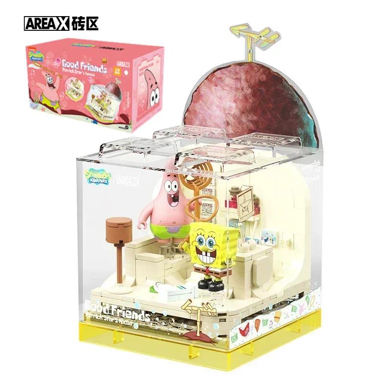 

Spongebob Series Construction Blocks Box Patrick Star Krusty Krab Squidward Tentacles Room Model Assembled Toy Ornaments Present
