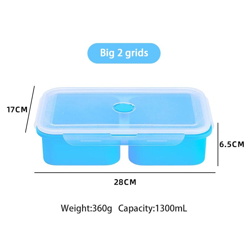 Multi Grid Soup Jelly Box Fruit Food Crisper Retain Freshness Silicone Rubber Complementary Food Freeze Storage Microwave Oven