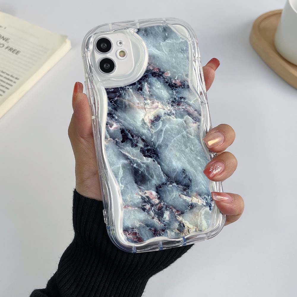 

для iPhone 12 13 14 15 Pro Max Infinix Hot 40 Realme C55 OPPO A96 Чехлы для телефонов A48 Чехол с пейзажным узором Эксклюзивный масляный мрамор Кремовый узор Мягкий чехол for iPhone 6