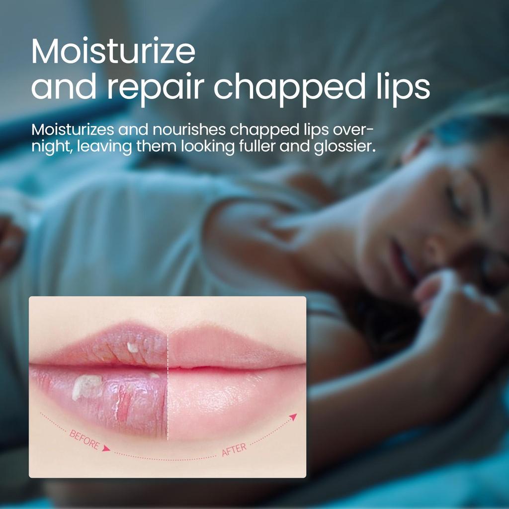 Feuchtigkeitsspendende Schlaf-Lippenmaske Nachtlippenpflege Pflege Glättet Lippenfältchen Lindert Lippenentzündung Lippenpflegeprodukte