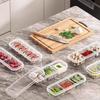Refrigerator Storage Box - Narrow Slot Compartmentalized Fresh Food Box - Freezer Meat Box - Food Storage and Portioning Box - Vegetable Box