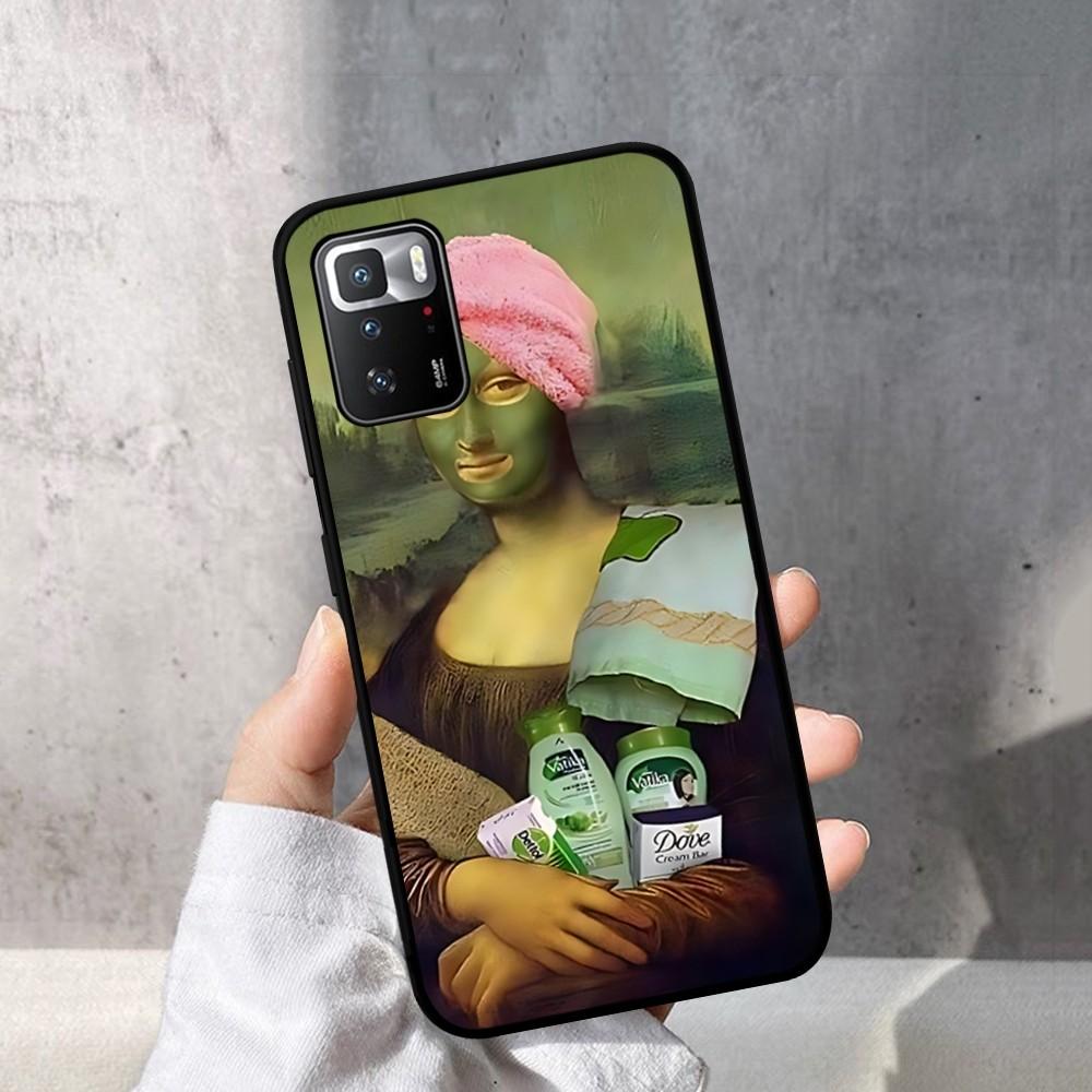 Mona Lisa Phone Case For Redmi Note 4 X 5 A 6 7 8 T 9 9S 10 11 11S 11Epro Poco M3 Pro