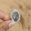 Radiant Natural Leopardskin Jasper Sterling Silver Mother Promise Ring Jewelry