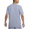 Nike Men's Solid Color Loose Fit Crew Neck Short Sleeve T-Shirt in Grey Blue