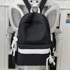 New Schoolbag Fresh and Sweet Japanese Style INS Niche Solid Color Large Capacity Backpack for Middle and High School Students with Bow Knots