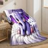 Cute Baby Elephant on Cozy Bed print blanket soft and cozy perfect for the living room bed sofa or a nap,gift