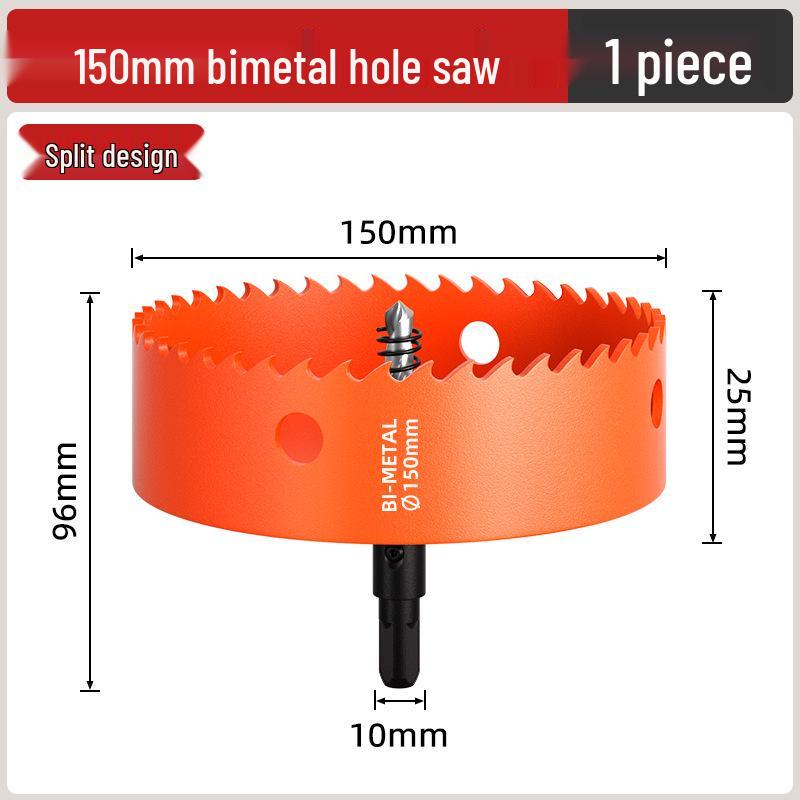 Pânză de găurit bimetalică pentru prelucrarea lemnului: Burghiu pentru Lemn, Gips-carton, Metal, Plastic și PVC - Măritor Găuri pentru Spoturi Încasetate 75mm.