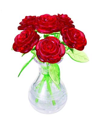 Crystal Puzzle 6 Rose Red 47-Piece