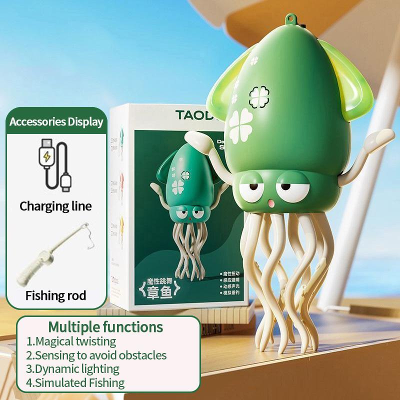 Electronic Dancing Squid Toys Magical Dancing Jellyfish Led Glowing Light Music Playful Dancing Octopu Best Kids Festival Present