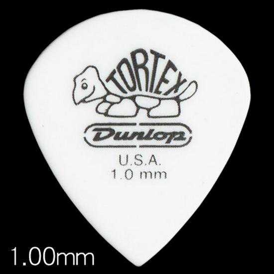 Dunlop Jazz III Matte White Turtle Guitar Pick for Fast Electric/Folk Guitar Playing