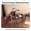 Retro Model Motocykla Figurka Przemysłowego Motocykla Rękodzieło na Półkę