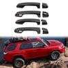 Gloss Black For 4Runner 2010-24 Door Handle Bezels Cover Trims W/Smart Key Holes