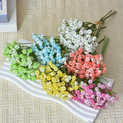Artificial Gypsophila Flowers Wedding Diy Bouquet Decoration Arrangement Plastic Babysbreath Fake Flower Home Decor