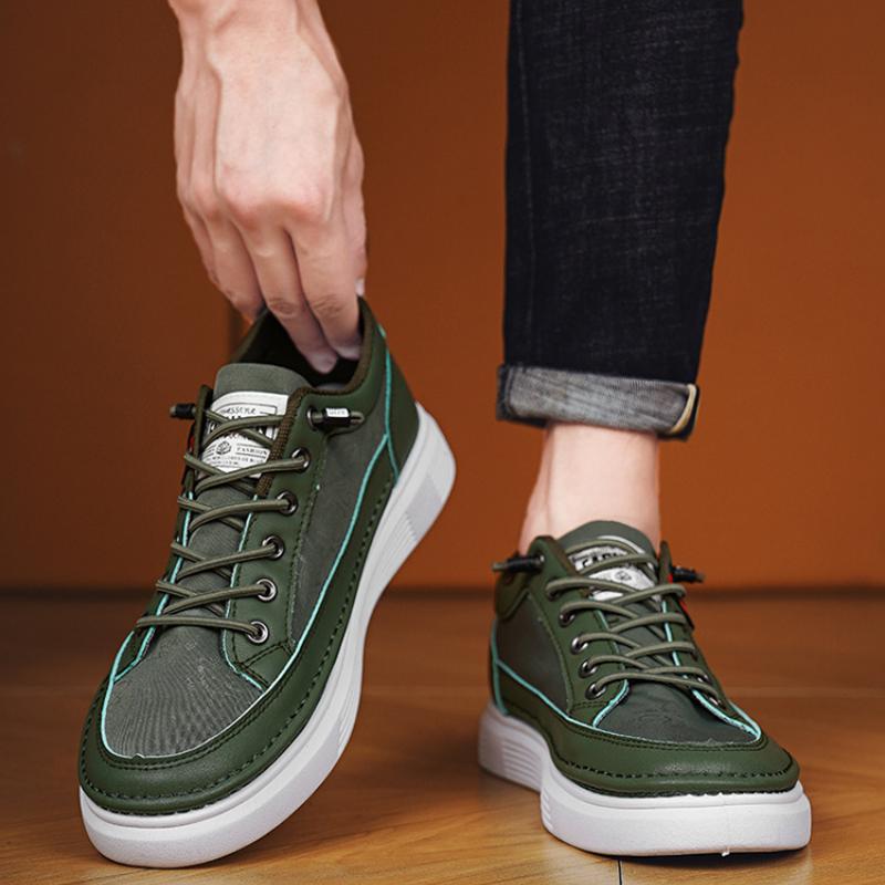 Designerskie Męskie Buty Casual z Miękką Podeszwą Moda Plus Size Lekkie Oddychające Sneakersy Outdoorowe Męskie Antypoślizgowe Buty Płócienne