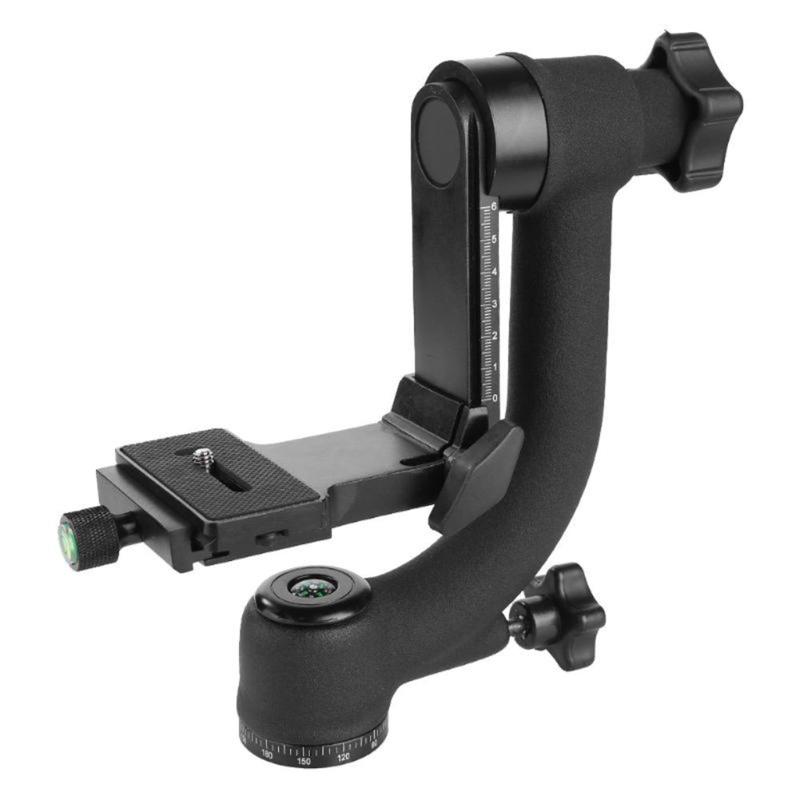Professional Gimbal DSLR Tripod for Head with  1/4 Arca-Swiss Quick-Release