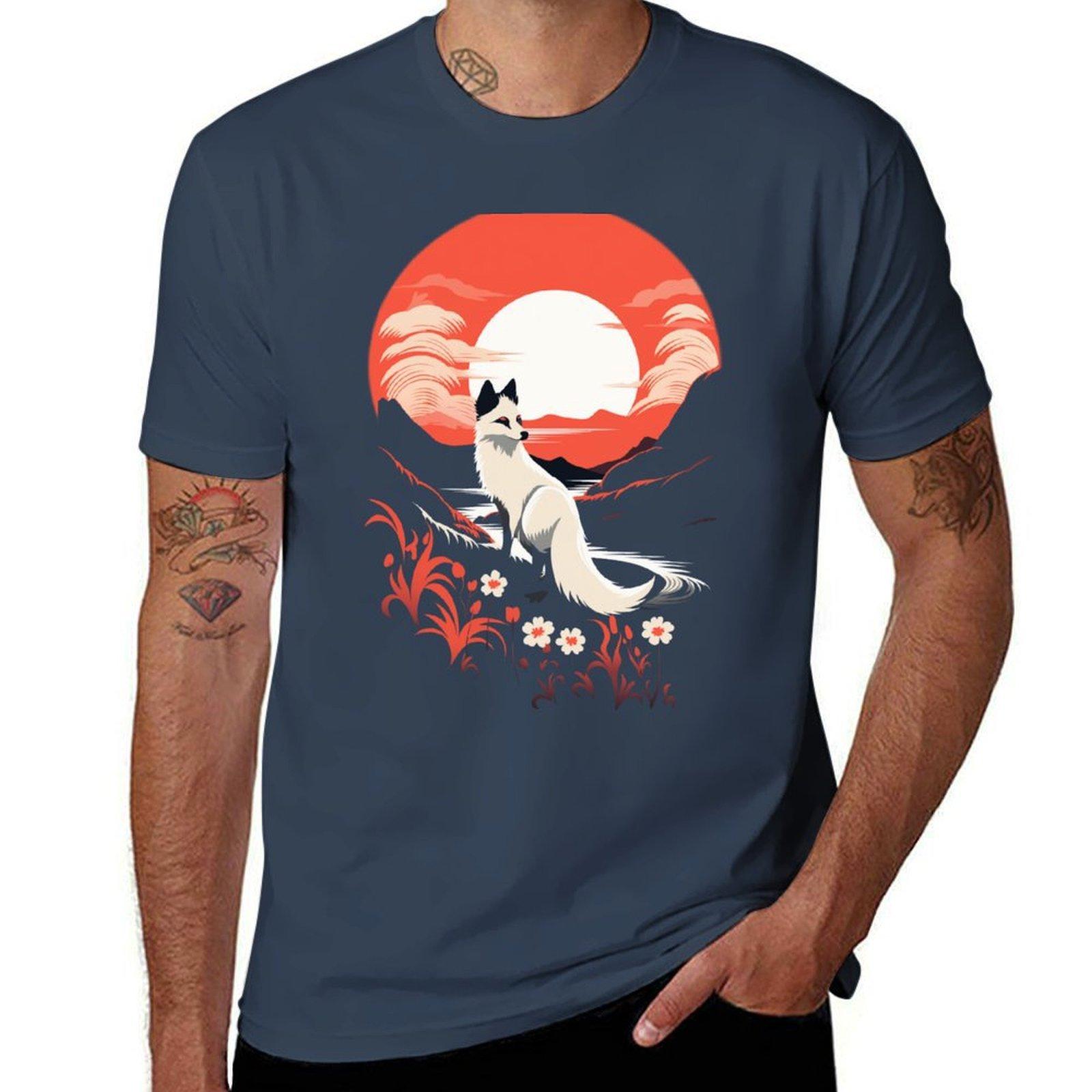 White Fox Kitsune 2 Tshirt Unisex T Shirts For Unisex T Shirt Unisex Luxury Tshirt S