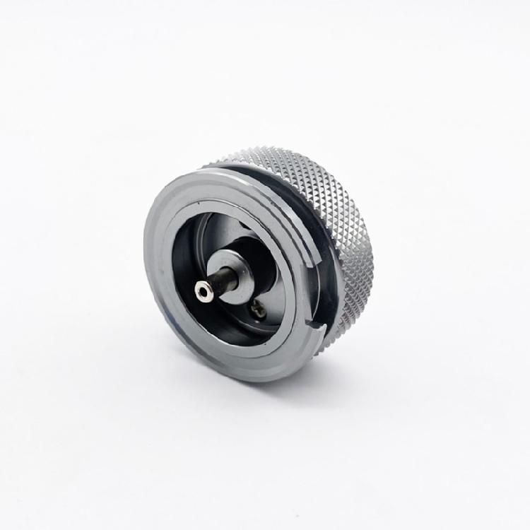 Flat to Cartridge Gas Cylinders Converter Light Weight Aluminum Camping Adapter Conversion Head Easy to Install