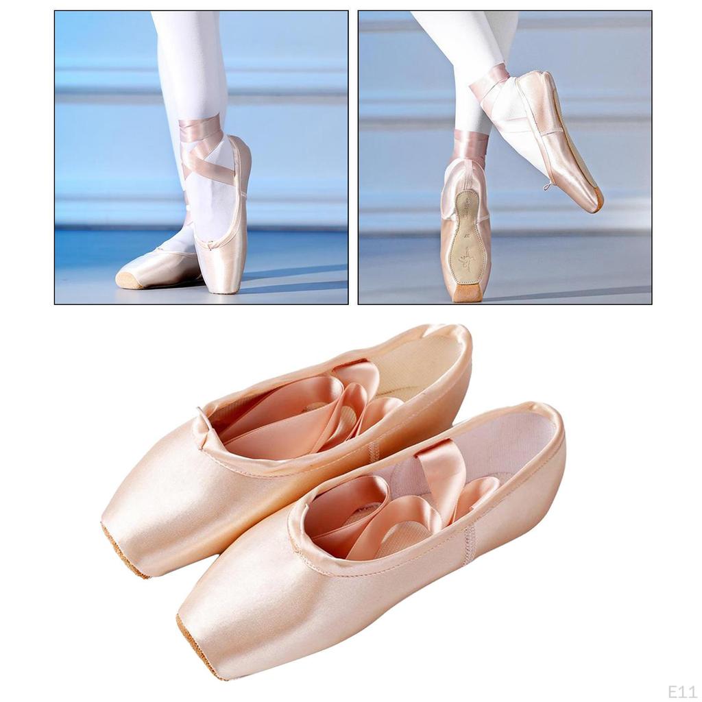 Ballerina Ballet Pointe Pink Satin Canvas for Dancing