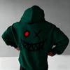 Men's Trendy Fall/Winter Evil Smile Hooded Sweatshirt Comfortable and Loose Fit Sweater