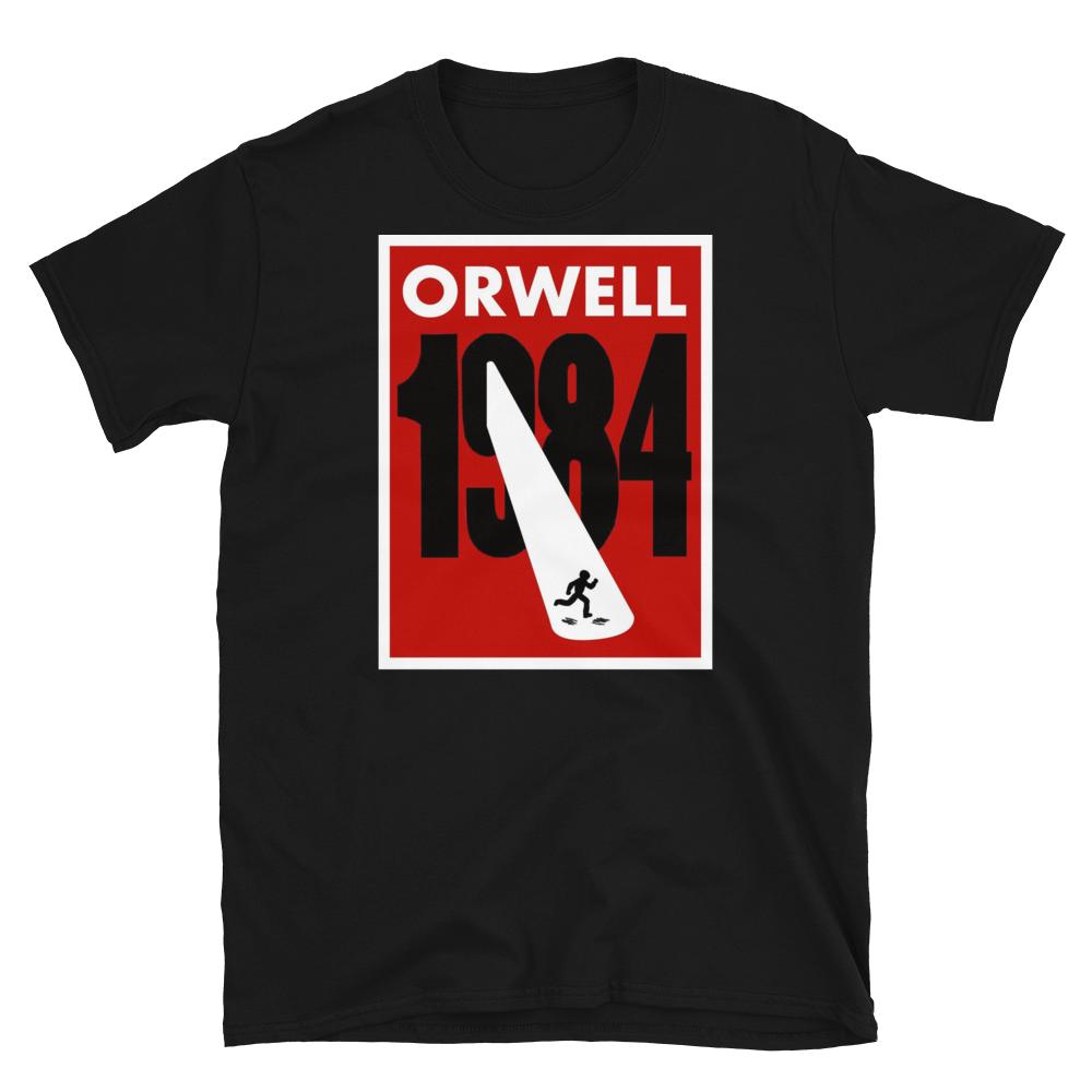 1984 Mens George Orwell Fictional Novel Top English BIG BROTHER S