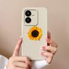 Cases For Vivo Y22 Y22S Flower Liquid Silicone Camera Lens Protection Phone Back Cover For VivoY22 Vivo Y 22 Y22 S Coque Bumper