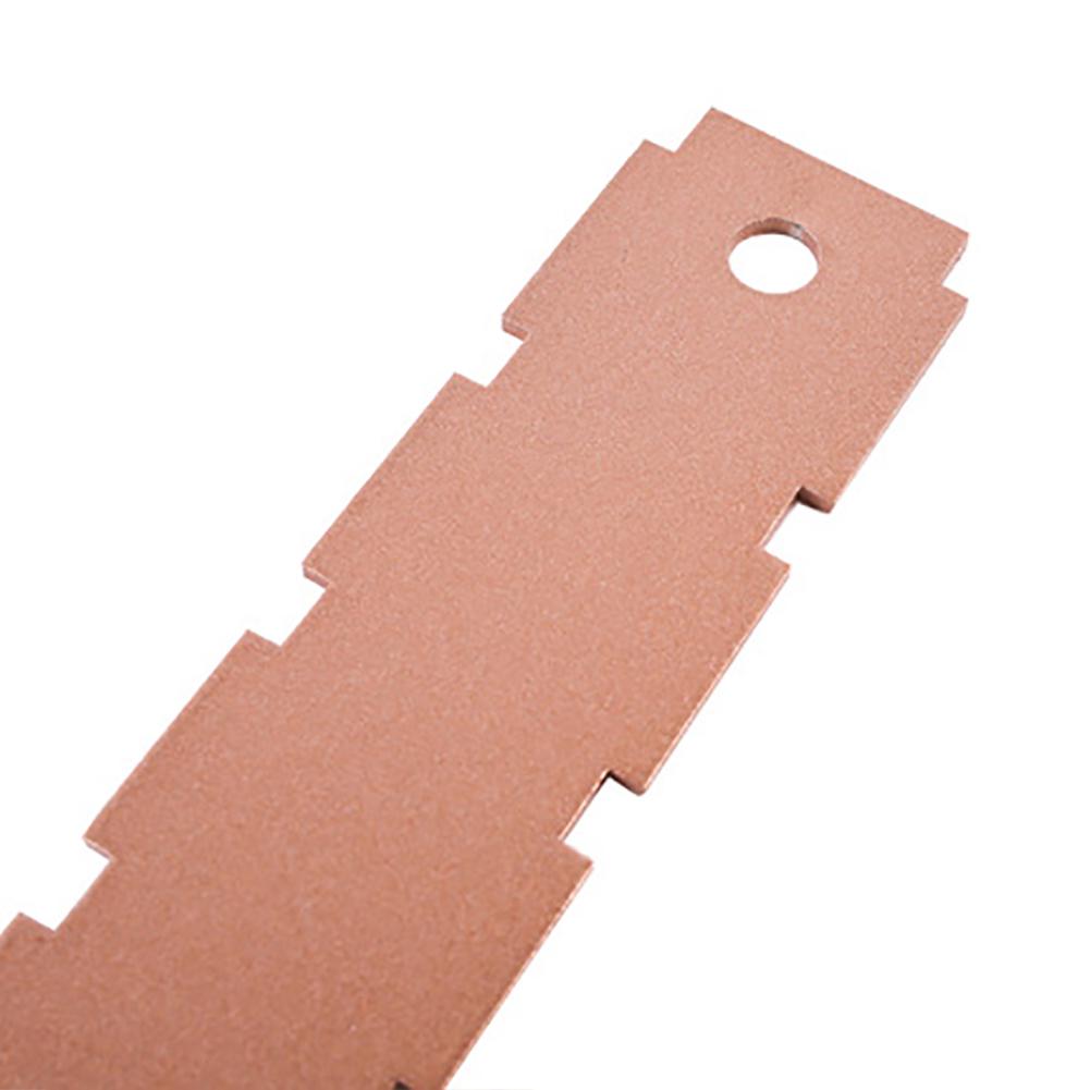 

Линейка для электрогитары Гриф Лады Гриф Зубчатый Прямой Край Линейка Инструмент Мастера золотистый