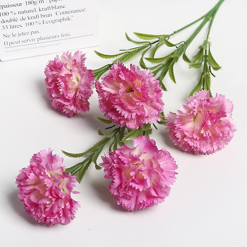 High-End Artificial Carnation Bouquet for Weddings and Home Decor