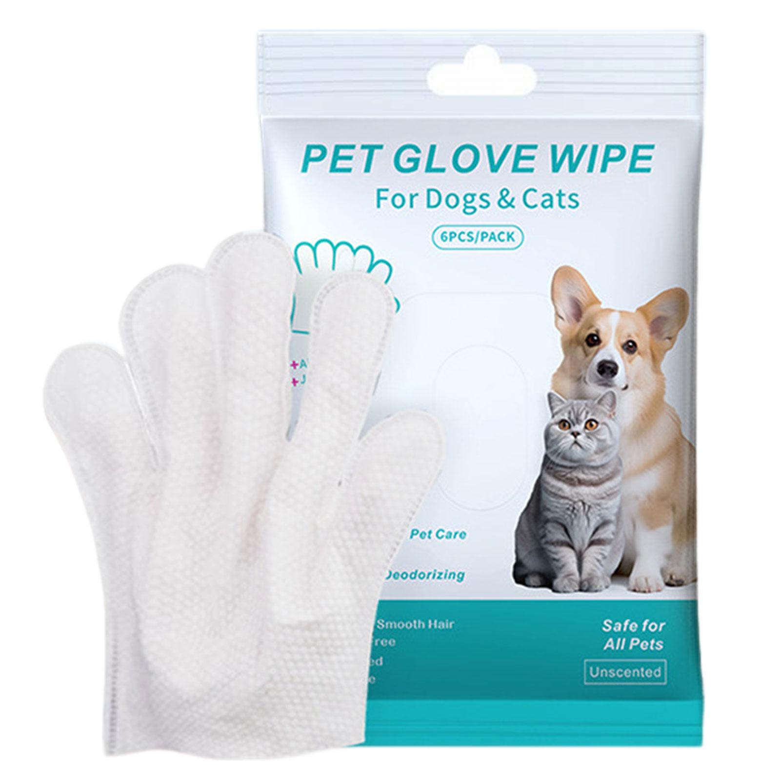 

Rinse-Free Shampoo Mittens For Dogs Cats Cat Cleaning Paw Fur Butt Deodorizing Grooming Wipe For Indoor Outdoor зелёный