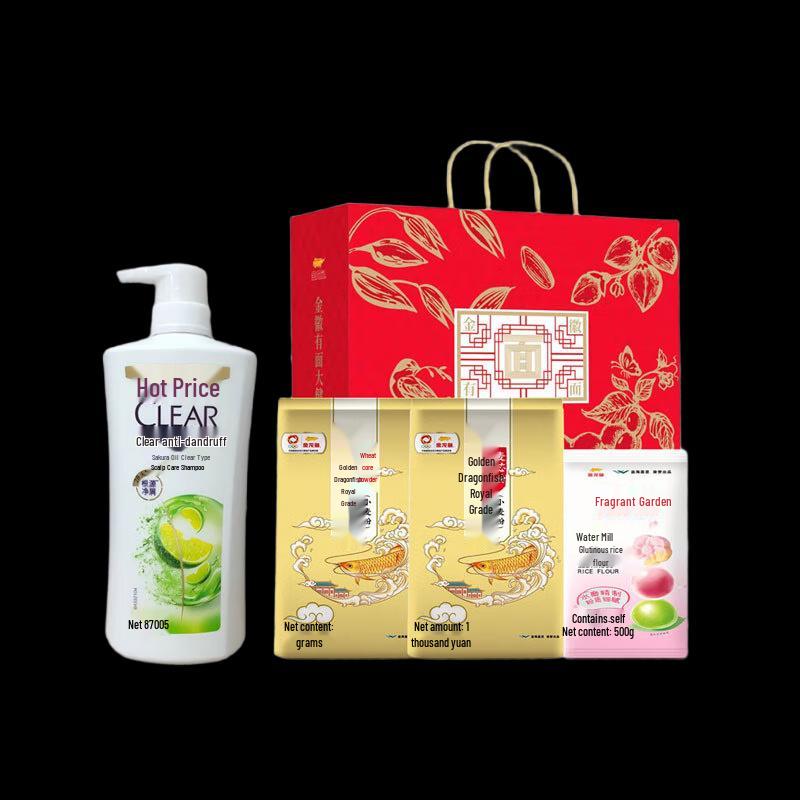 Clear Anti-Dandruff Oil Control Shampoo (700g) & Jinhui Flour Gift Set (2.5kg)