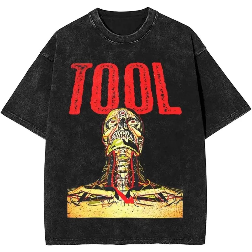 2026 Unisex Oblečení Tričko Pánské Grafická Trička Unisex Rockový Nástroj Kapela Lateralus Heavy Metal Hudba Vintage Prané Kulatý Výstřih Y2k