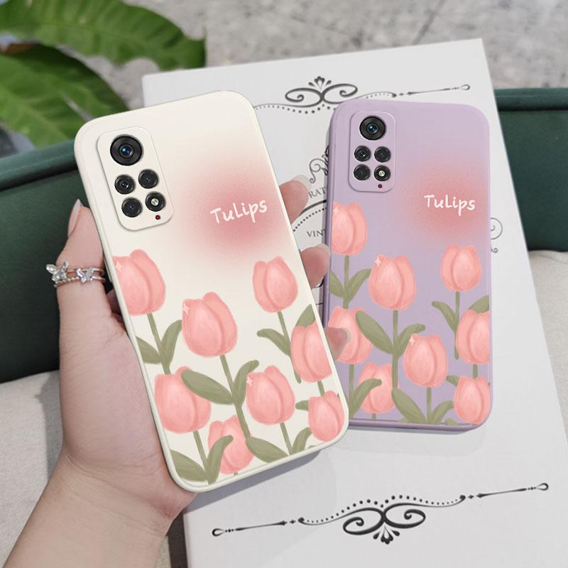 Elegant Tulip Phone Case For Xiaomi Redmi Note 15 Pro Plus 4G 5G Silicone Cover