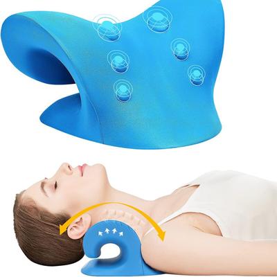 Pescoço ombro maca relaxante cervical dispositivo de tração quiropraxia massagem travesseiro para alívio da dor alinhamento da coluna cervical