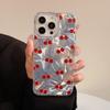 Celoplošný kryt na telefon Red Cherry pro Apple 11/12/13/14/15 Pro Max - Pevný kryt, INS styl s vlnkami
