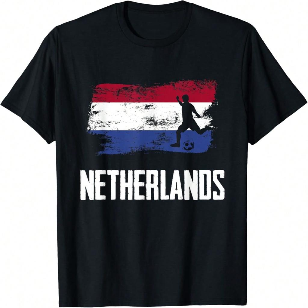 Netherlands Flag Jersey Dutch Soccer Team Dutch T-Shirt