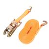 2 Set 7mx25mm Heavy Duty Ratchet Tie Down Strap Orange 1 116 Inch Wide Ratchet Strap with 2 J Hook