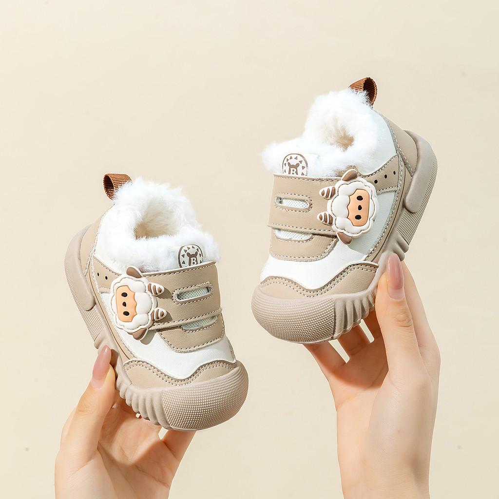 

Toddler Winter Shoes With Anti Slip Tpr Sole For Boys Girls Casual Comfort 17 хакі