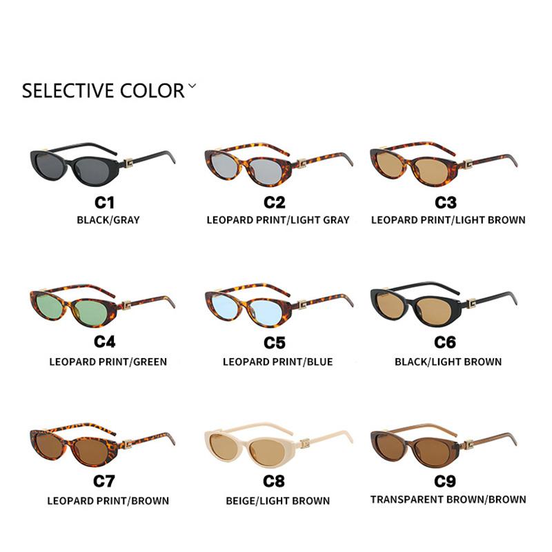 New Vintage Trend Cat Eye Sunglasses Women Men Small Frame Fashion Sun Glasses Travel Driving Shopping Male Female Glasses Uv400