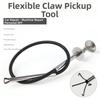 Magnetic Pickup Tool with Flexible Spring and Four Claw Hook for Automotive Repair Machinery and Industrial Metal Retrieval