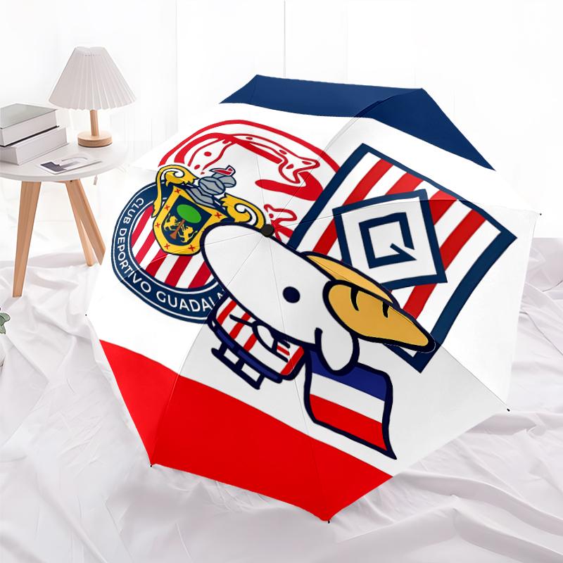 1 Stück Fußballmannschaft (66) Regenschirm, Sonnenschutz und UV-Schutz. Es hat acht stabile Rippen für den Außenbereich und ist ein perfektes Geschenk