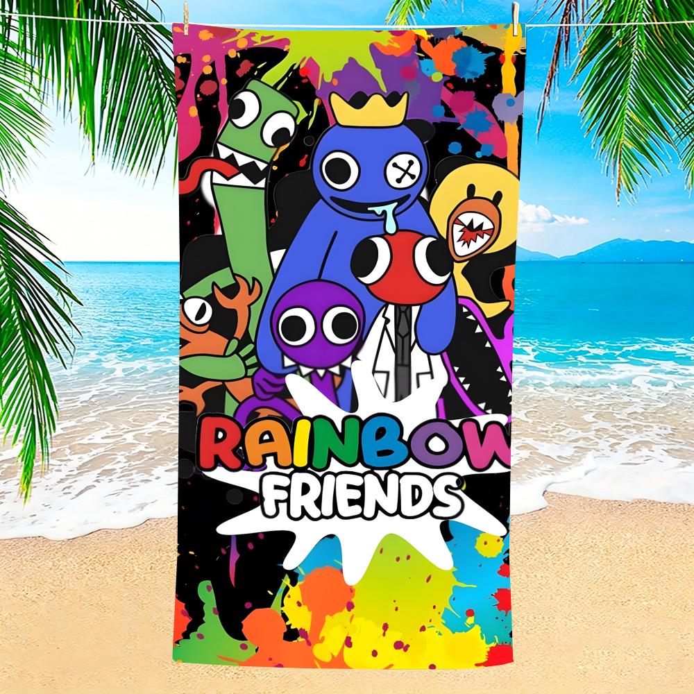 Game Rainbow Friends Towel Towel Soft Pool Gift For Travel Gym Shower Camping Quick Dry Sports Large Beach Towels
