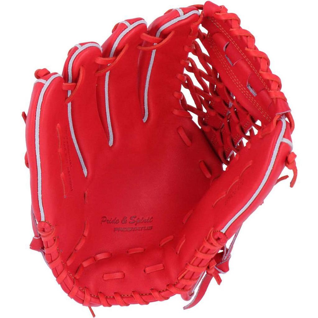 ZETT Pro Status Hardball Baseball Deep Orange Made In BPROG670 Glove, Outfielder's, (5800), Left-Handed Throw, Japan,